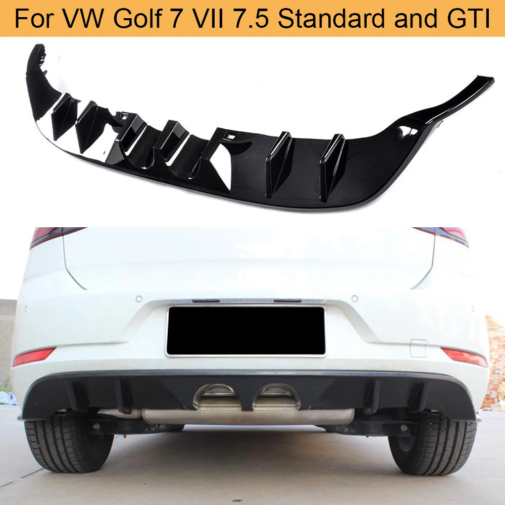 Автомобильный задний бампер диффузор спойлер для Volkswagen VW Golf 7 5 Standard и GTI 2017 2018 Mid
