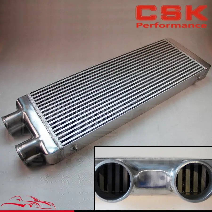 Интеркулер FMIC для Celica MR2 RX7 Eclipse неоновый сплав 3 дюйма вход и выход 1 боковой|side