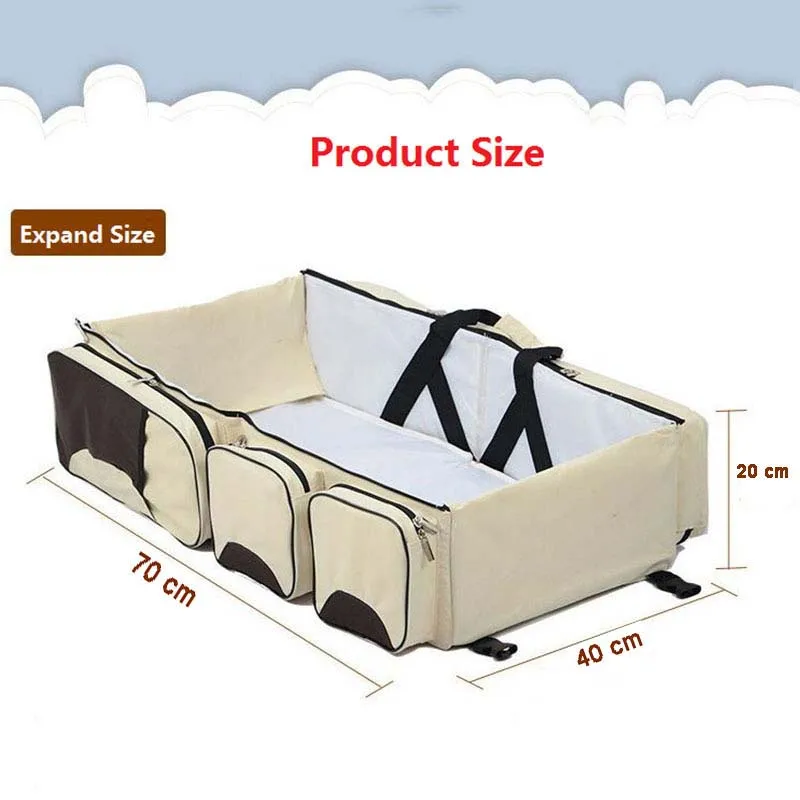 Портативный складной детский дорожный мешок Bd Мумия Упаковка для новорожденных безопасность на открытом воздухе детская кроватка Пеленки сумки Детские переноски