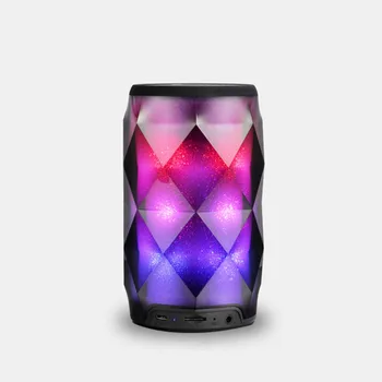 

Crystal Diamond Colorful Led Bluetooth Speaker Coke Cans Light Touch Card Mini Wireless Audio Subwoofer Bluetooth Speaker
