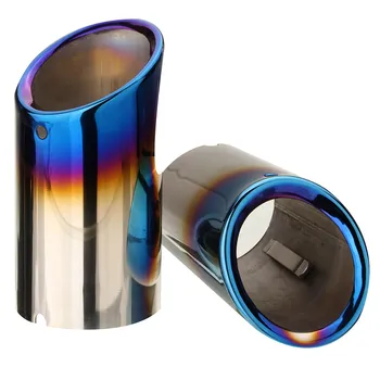 

Hot Pair Bluing Muffler Exhaust Tail Pipes Tips For BMW E90 E92 328i 325i 3 Series