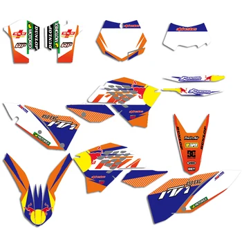 

Complete Decal For KTM SX SXF 2007-2010 EXC EXCF XCF 2008-2011 Motorcycle Fender Fairing Graphic Sticker Deco Kit 2008 2009 2010