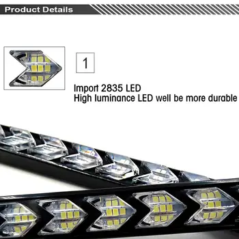 

Arrow Daytime running lights Flasher Turn Signal Lamp Accessory Parts 2pcs
