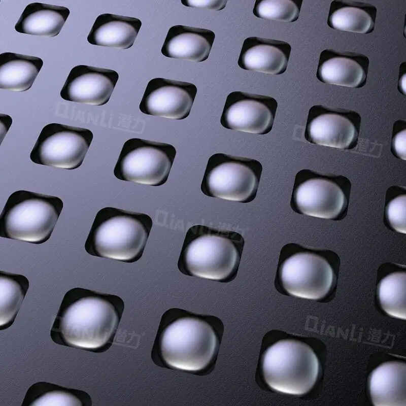 Qianli Черный 2D/3D позиционирования трафарет Универсальный связи BGA реболлинга трафарет для iPhone A7/A8/A9/A10/A11/A12 ремонт олова