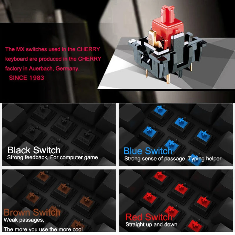 AKKO 3087/3108 SP Horizon Skyline Gaming Mechanical Keyboard 87/108 Key Cherry MX Switch 85% PBT TY