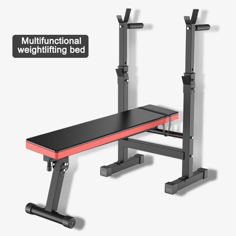 

Multifunctional Weight Bench Weight Training Bench Barbell Rack Household Gym Workout Dumbbell Fitness Exercise Equipment 1pc
