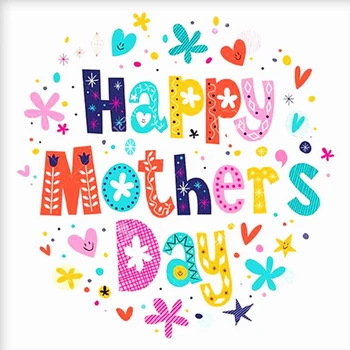 

DIY Diamond Painting Kit Round Full Drill Embroidery Cross Stitch Arts Craft Canvas for Mother's Day Gift Home Decor