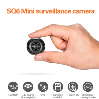 

Mini Camera 1080P Sensor Portable Security Camcorder 140degree Wide-angle Small Cam IR Night Vision Motion Detection Car DVR Cam