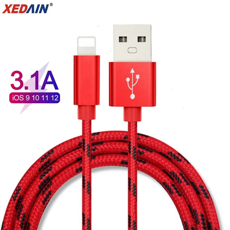 

Fast Charging 3A USB Cable for iPhone x Charger Charging Cable for iPhone 8 7 6 6s 5 5s plus USB Data Cable Phone Cord Adapter