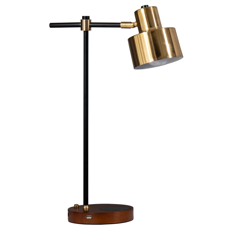 Vintage Banker Table Lamp Birch Wood Base Desk Lamp Fixture With Wireless Charging Usb Bankers Table Lamp Table Lamptable Lamp Green Aliexpress