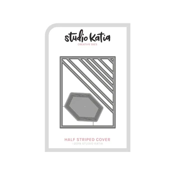 

Half striped cover die Metal Cutting Dies Scrapbooking background craft Card Making Embossing Rectangular Pattern