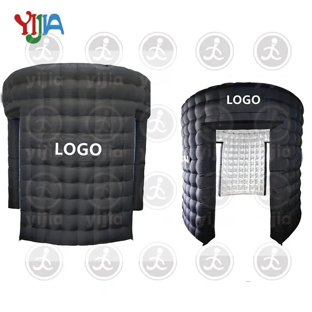 360 Spin Inflatable Photo Booth Enclosure With LED Lights Free Logo ...