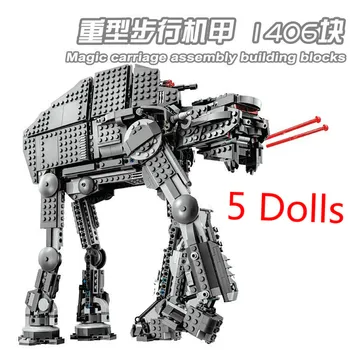 

Star Wars First Order Heavy Assault Walker Compatible Star wars 75189 75190 Building Blocks Toys For Child Gifts 10908 05130
