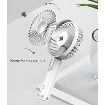 

Cut Bear USB Handheld Summer Mini Round Fan Electric Handheld Fan Nordic Outdoor Portable Cooler Student Fan