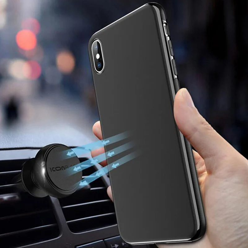 Magnetic Car Phone Cases For iPhone 11 Pro Max 7 8 Plus XR XS MAX X SE 2 12 Case Slim Invisible Magnet Soft TPU Shockproof Cover Magnetic Car Phone Cases For iPhone 11 Pro Max 7 8 Plus XR XS MAX X SE 2 12 Case Slim Invisible Magnet Soft TPU Shockproof Cover