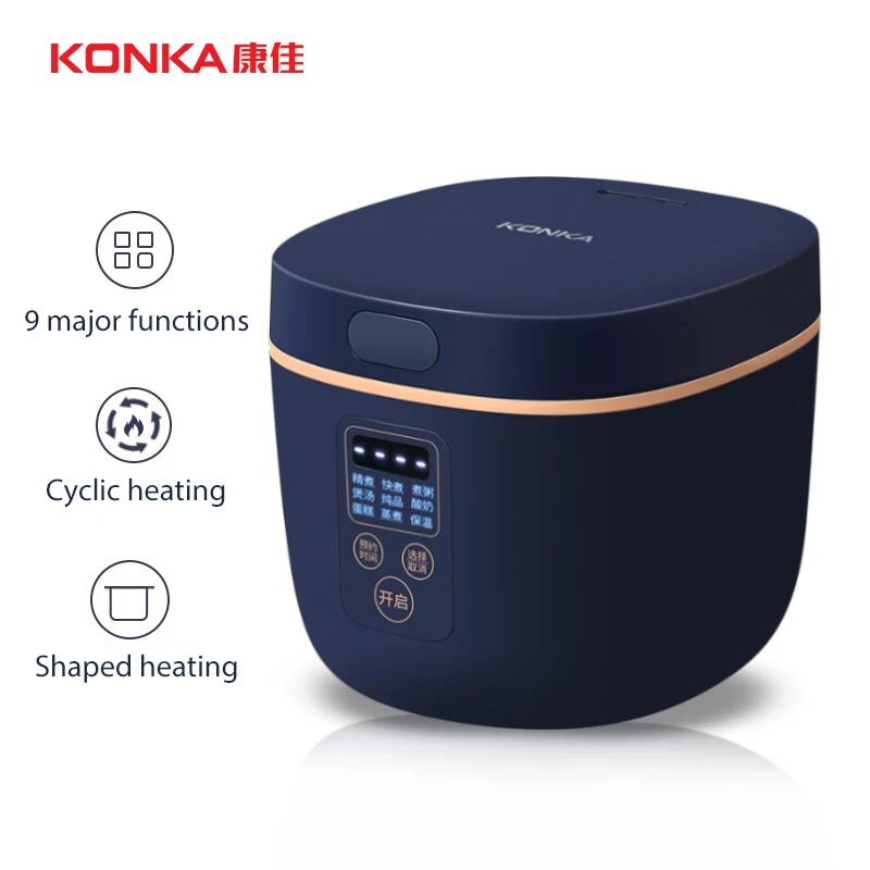 PROD 1005001853673964 KONKA Mini Rice Cooker Portable Travel Steamer
Small Non-stick Pot Keep Warm Suitable For 1-4People For Cooking
Stews & Oatmeal
