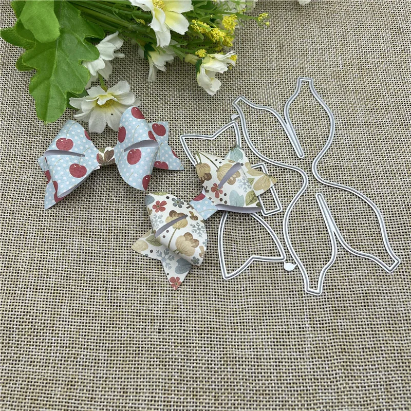 Металлический трафарет для создания банта, форма для резки, украшение для скрапбукинга, высечки для альбома, бумаги, тиснения, «сделай сам», ремесла для открыток Металлический трафарет для создания банта, форма для резки, украшение для скрапбукинга, высечки для альбома, бумаги, тиснения, «сделай сам», ремесла для открыток