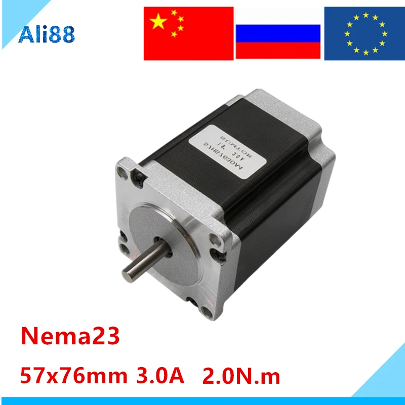 57 шаговый двигатель 57HS7630 4 свинцовый 1.8N.m nema 23 для лазерный станок с ЧПУ|Драйвер