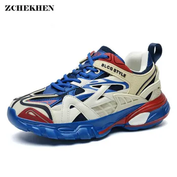 

Unisex Trendy Men Casual Jogging Dad Sneakers Male Mesh Light Sneakers Autumn Thick Sole Students Walking Shoes Zapatos Hombre