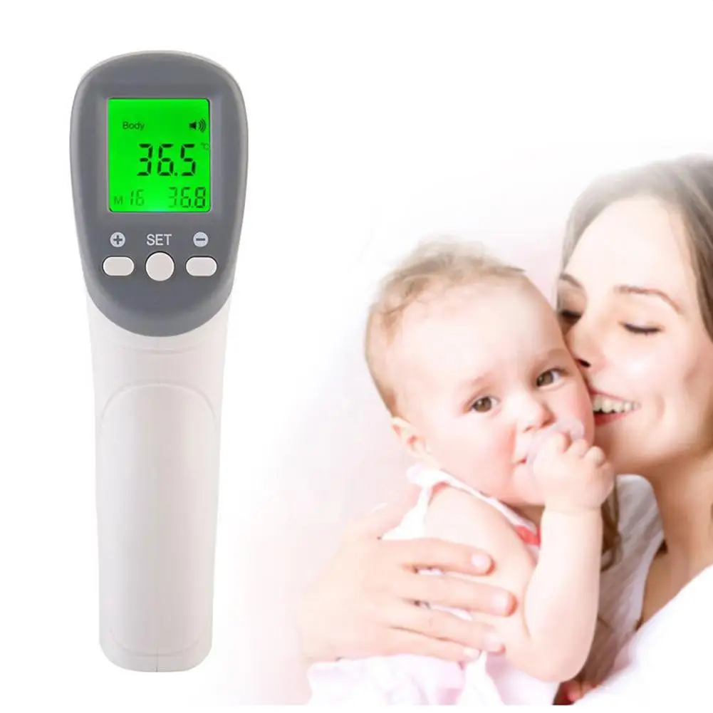 

Handheld LCD Digital Non Contact Infrared Forehead Thermometer Temperature Meter perfect for little baby prevent disease