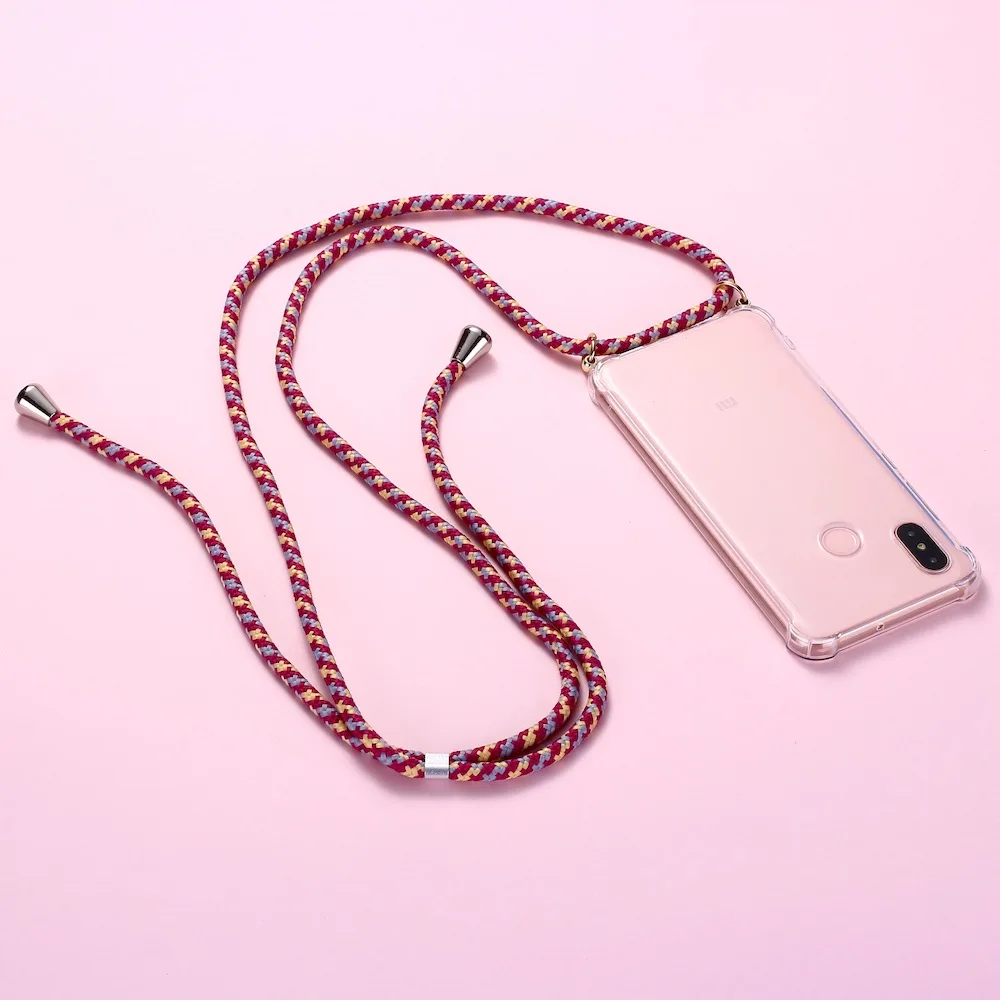 

Strap Cord Chain Phone Tape Necklace Lanyard Mobile Phone Case for Carry to Hang For XIAOMI MI Redmi 3 5 6 7 8 9 A3 9T K20 6A A2