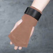 Усилительные Полосатые Перчатки для фитнеса, защита на запястье для подбородка, Мужская воловья кожа, противоскользящая горизонтальная полоса, Женская жесткая ладонь