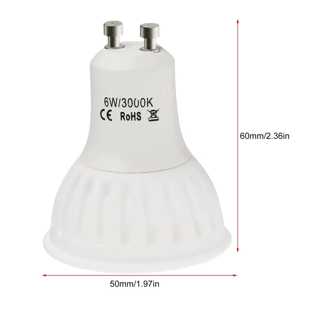 

10 Pcs/Set LED Spot Light Super Bright Ceramic Energy-saving Spotlight Household GU10 85-265V LED Bulbs Durable Home Light