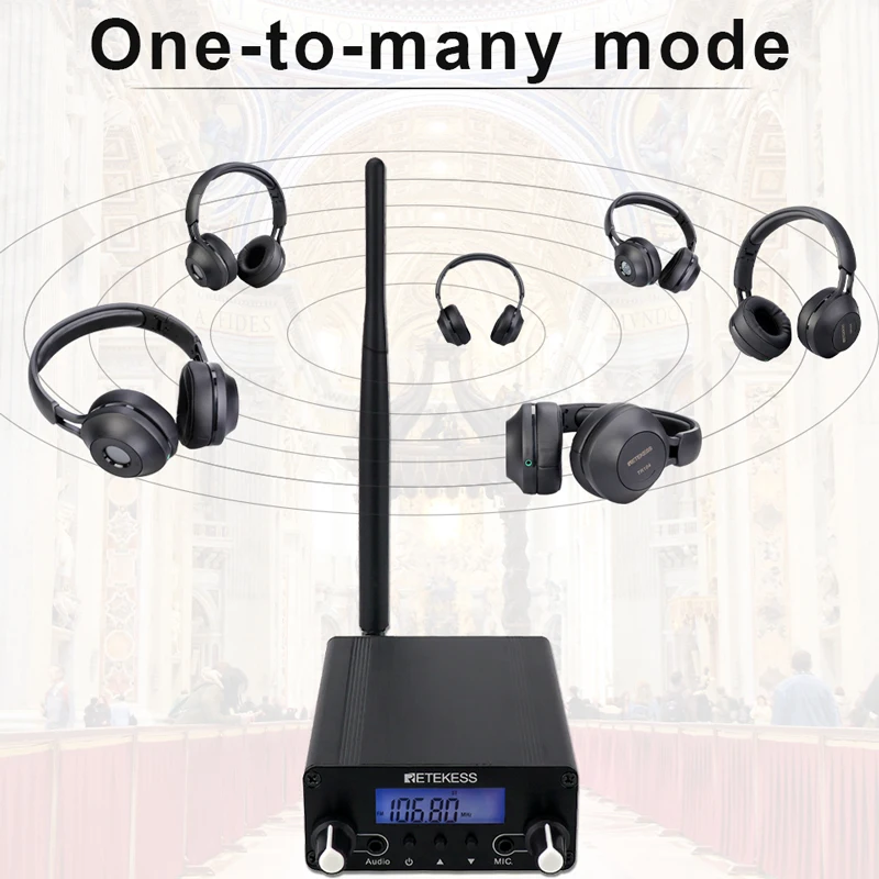 Retekess TR508 Wireless FM Broadcast Transmitter