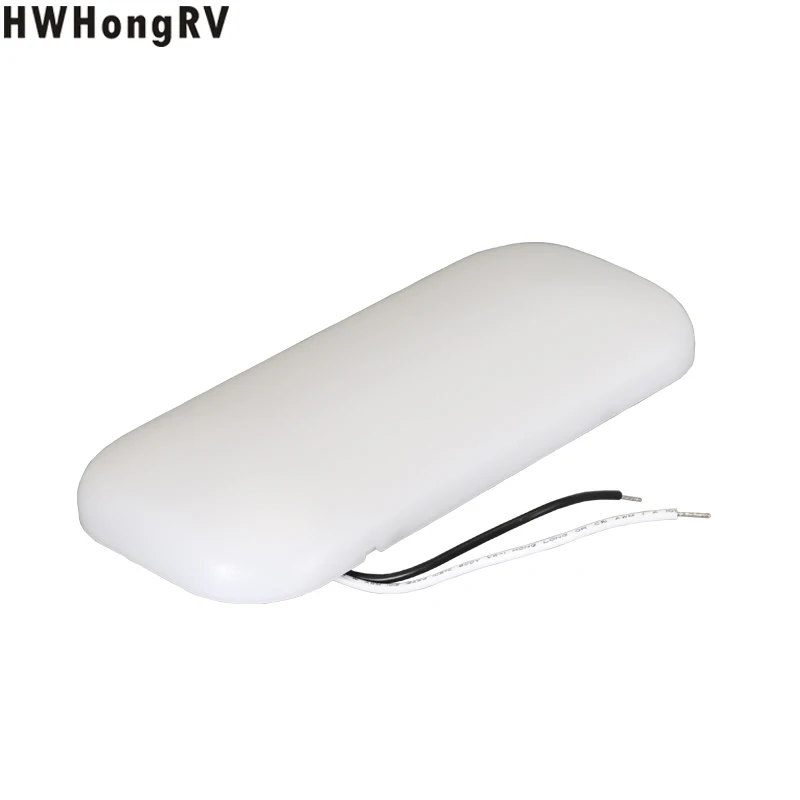 RV LED Ceiling Overhead Light Have Two Color Temperature Options: 3000k and 6000k, Rectangular Light without Switch