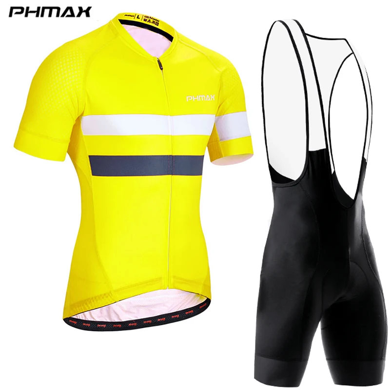 bib cycling set 03 PHMAX, защищает от ультрафиолета, Велоспорт Джерси летний комплект MTB велосипеда Костюмы гоночный велосипед Велоспорт одежда Велоспорт Комплект Ропа Майо - Цвет: bib cycling set 03