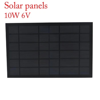 

10W 6V Solar Panel solar cells cell module polycrystalline Silicon DIY Battery Power Charge Module battery charger for Outdoor