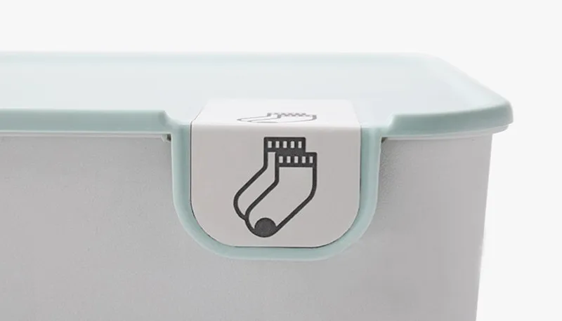 Бытовая пластиковая коробка для хранения нижнего белья с отметкой отсек для шкафа Органайзер с крышкой для нижнего белья Носки Органайзер для бюстгальтера