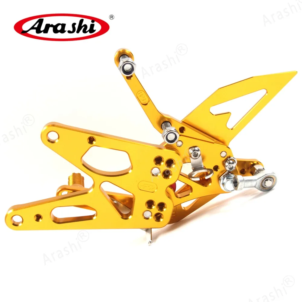 Араши ЧПУ Регулируемые подножки для YAMAHA YZF R1 YZF-R1 2005- подножки Rearset для ног 2012 2013