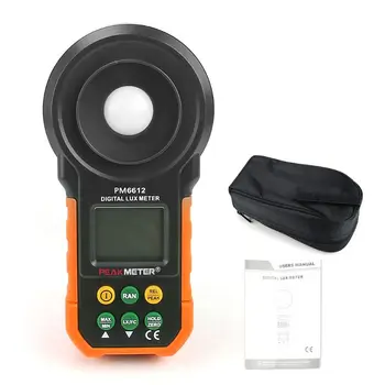 

Digital MS6612 LCD Lux Light Meter Lux/FC Luxmeter Illuminance Measuring HYELEC Drop Ship Support