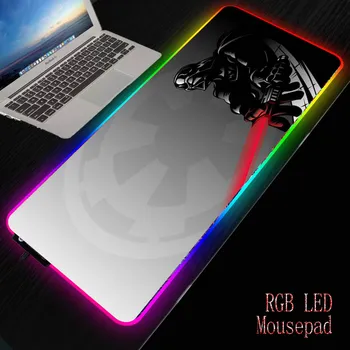 

MRGBEST Star Wars Mouse Pad Large RGB LED Mouse Mat Big Desk Mat Non-Slip Rubber Base Mousepad for Laptop PC Game Waterproof