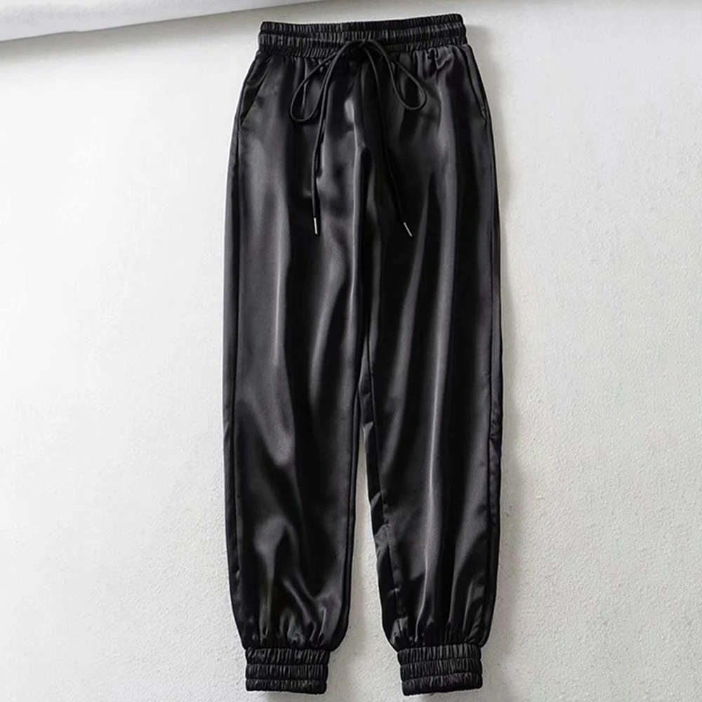 

Loozykit Fall Newest Women Slim Cargo Pants Women Europe Style Drawstring Loose Casual Sport Pant Femme Jogger Streetwears Mujer