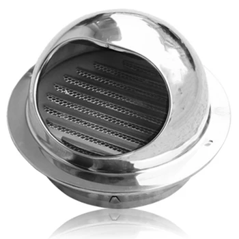 

HOT！-250mm Stainless Steel Exhaust Hood, Wall Wall Vent Cap,Air Vent Bull Nose Bathroom Extractor Outlet Grille Louvres