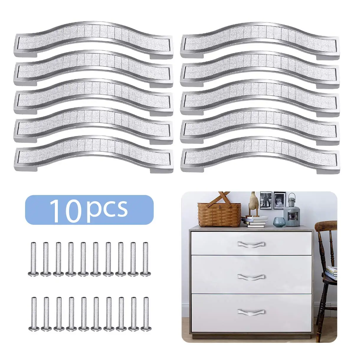 Door Handles Cabinet Handles Crystal 96mm Drawer Handle For Kitchen Cabinet Wardrobe Furniture 10Pcs