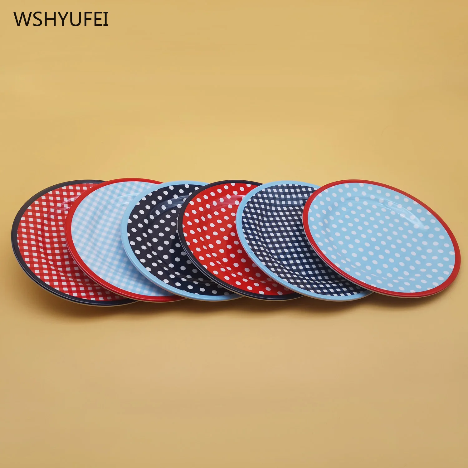 

Direct sales thickening is not easy to break the disc high-grade imitation porcelain home restaurant school plastic plate