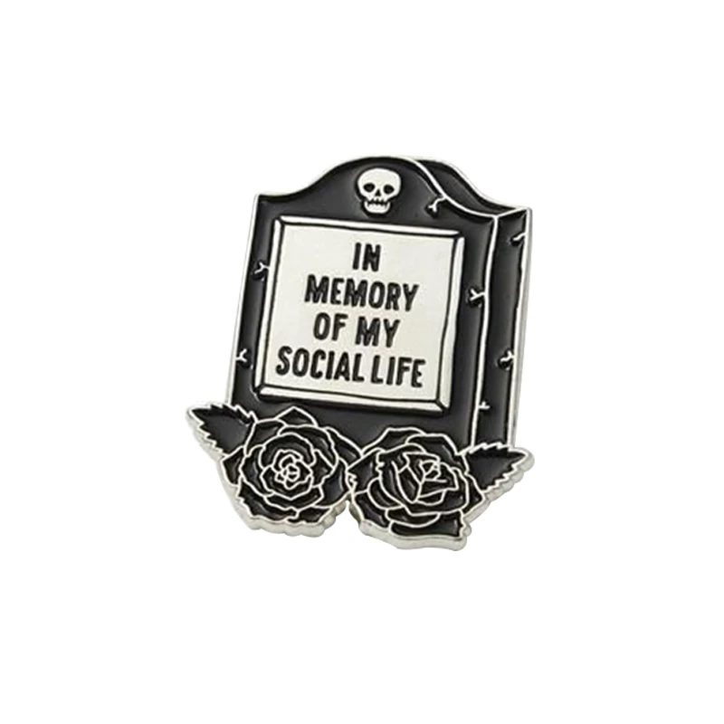 Social Life Enamel Pin