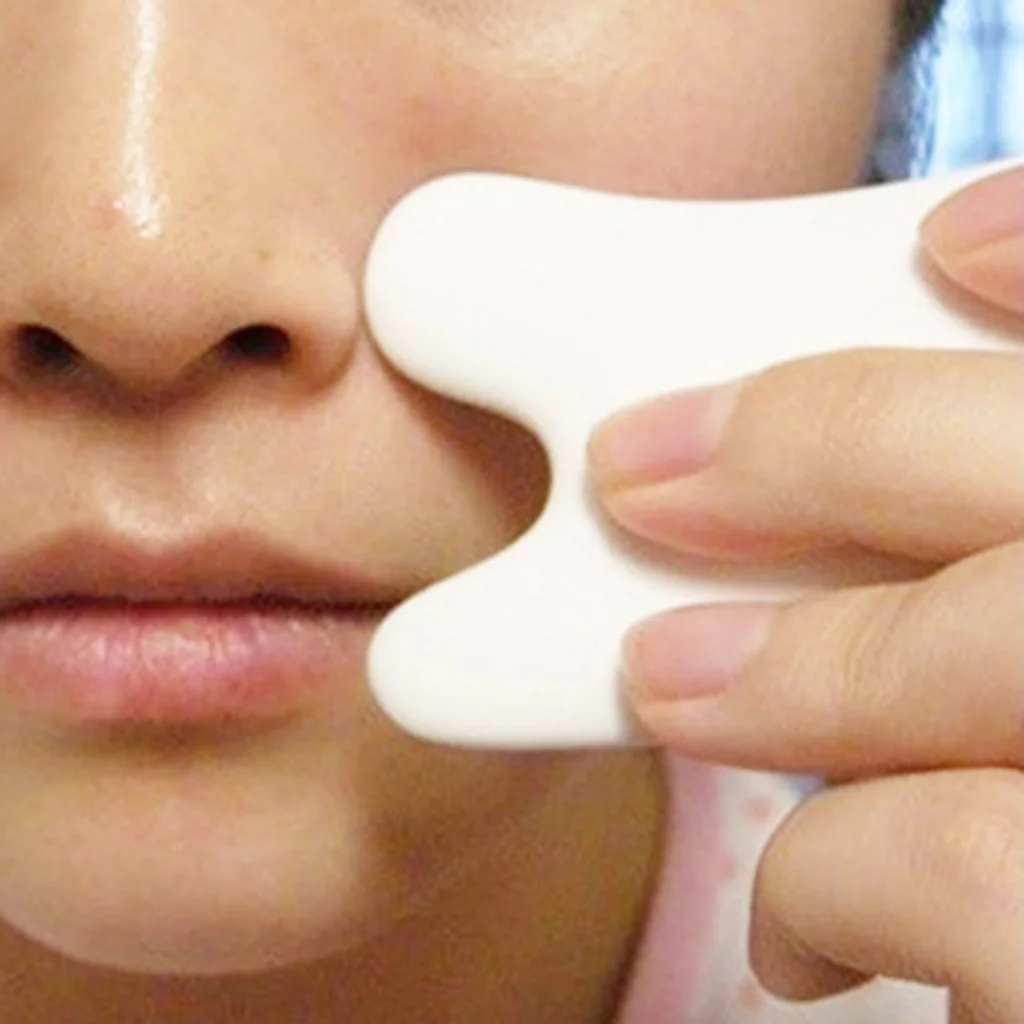 Керамическая доска Gua Sha, инструмент для выскабливания, массажный инструмент для ухода за кожей и глазами лица, принадлежности Guasha для ухода за кожей