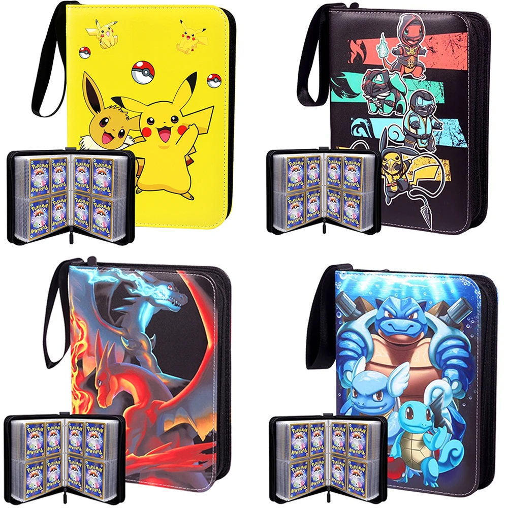 4 Pocket 25/50Pages Pokemon Holder Album Book Toys Playing Game