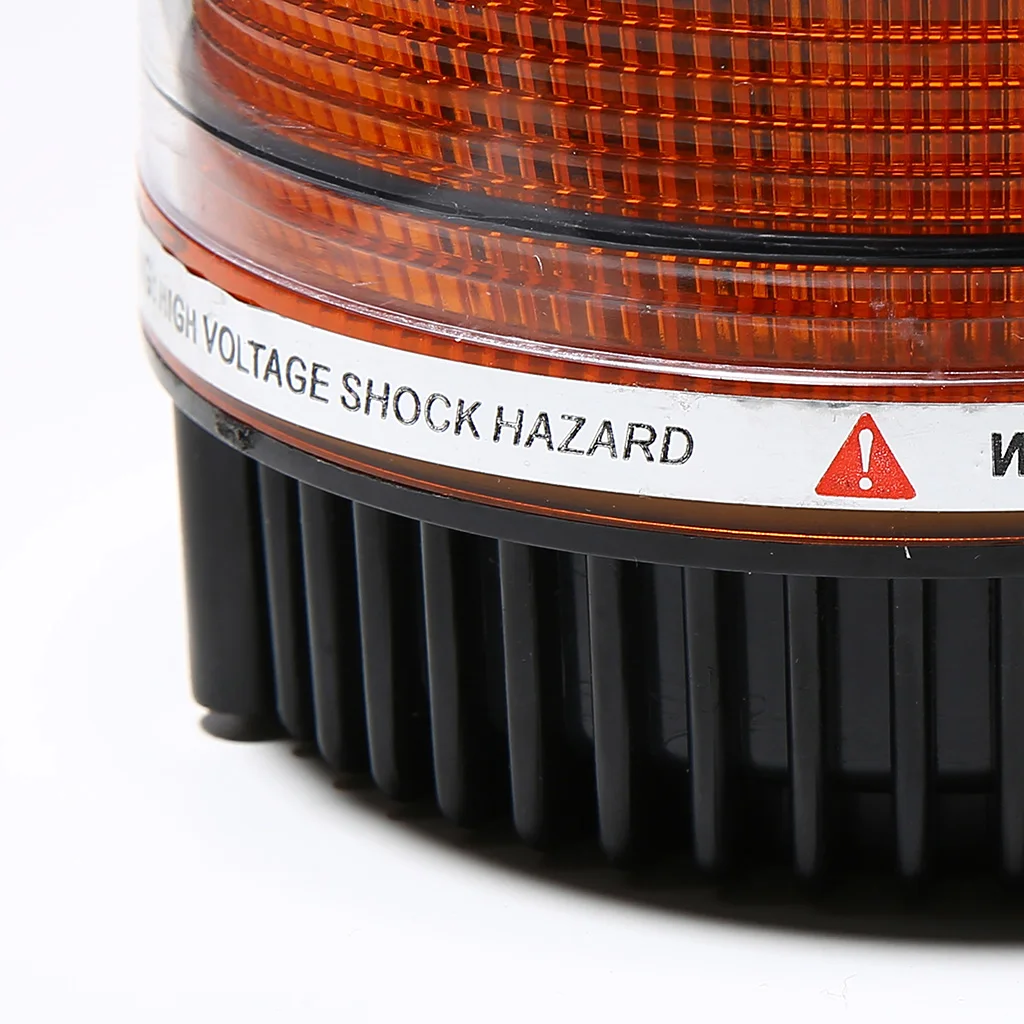 Car Roof Top Front Beacon Strobe Light Emergency Flash Warning Light Lamp Amber Self Contained LED 