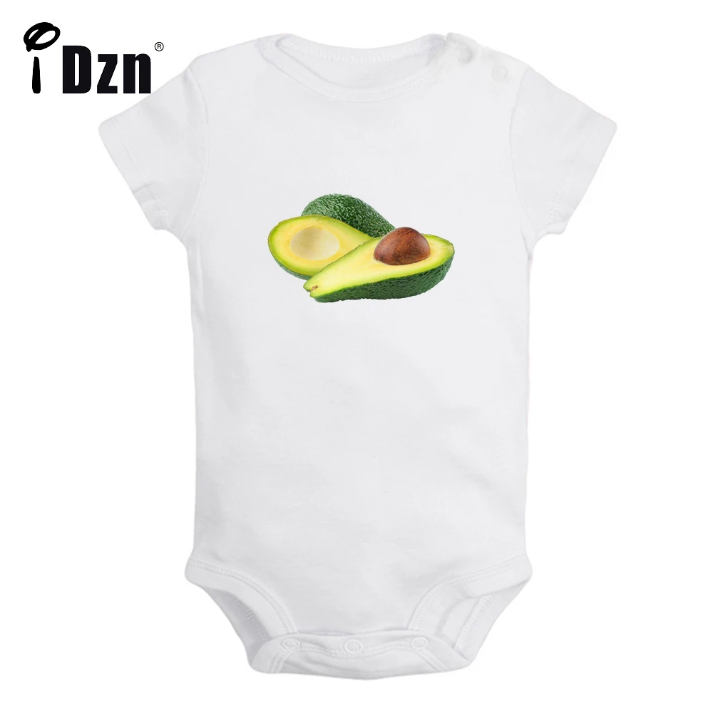 

Baby Boys Girls Summer Bodysuit Cute Avocado Printed Clothing Fruit Grapefruit Rompers Newborn Cotton Short Sleeves Jumpsuits