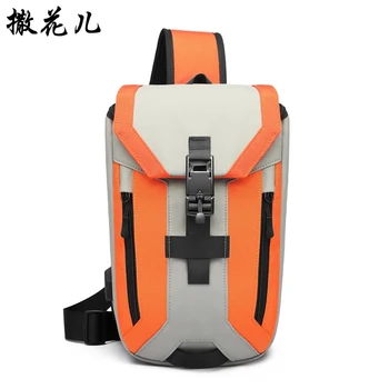

Male chest bag big capacity for travel bags Breathable and fashionable men's chest bag