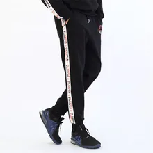 Мужские новые штаны для фитнеса, мужские весенние и осенние спортивные штаны для отдыха, бега, упражнений, сшитые хлопковые высокие Стрейчевые штаны