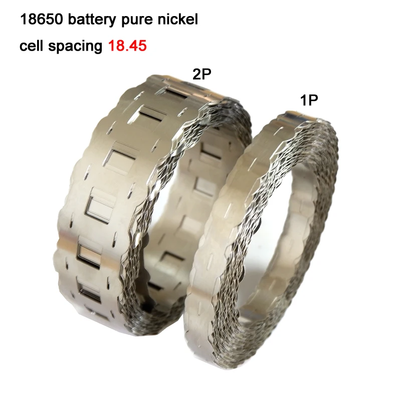 18650 원통형 배터리 고순도 니켈 벨트, 1KG 순수 니켈 스트립, 셀 간격 18.45mm, 18650 리튬 배터리 팩