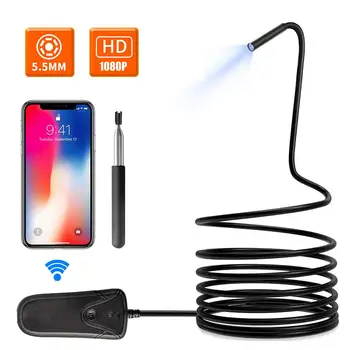 

Durable WiFi Endoscope 6LED Car Maintenance Photos Computers Endoscope Practical Portable Monitoring Inskam130-5 IP67