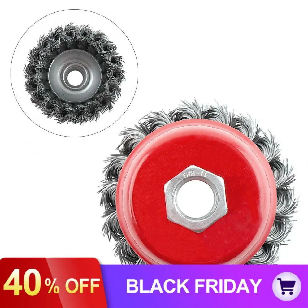 2 шт. 3 дюйма из нержавеющей стали проволока чаша для полировки щетки колеса набор с 15 мм отверстие витая проволока форма для полировки дерустирование инструменты