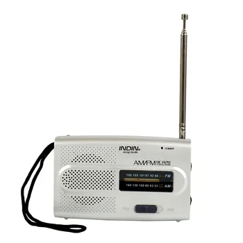 

BC R28 Mini Portable AM FM Telescopic Antenna Radio Mono Pointer Type Rdio Player DC Universal Pocket Radio World Receiver New